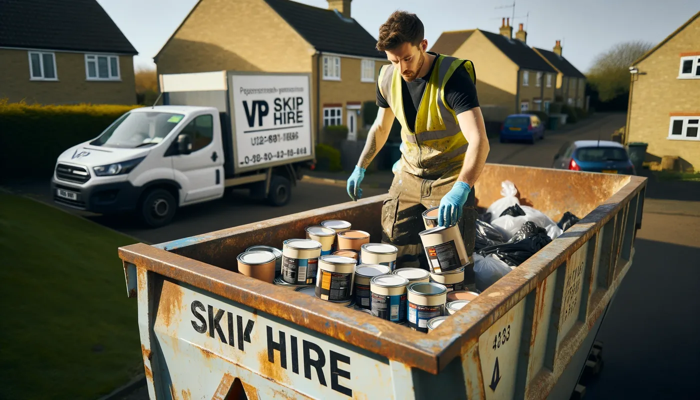 The Proper Way to Dispose of Paint Pots with VP Skip Hire