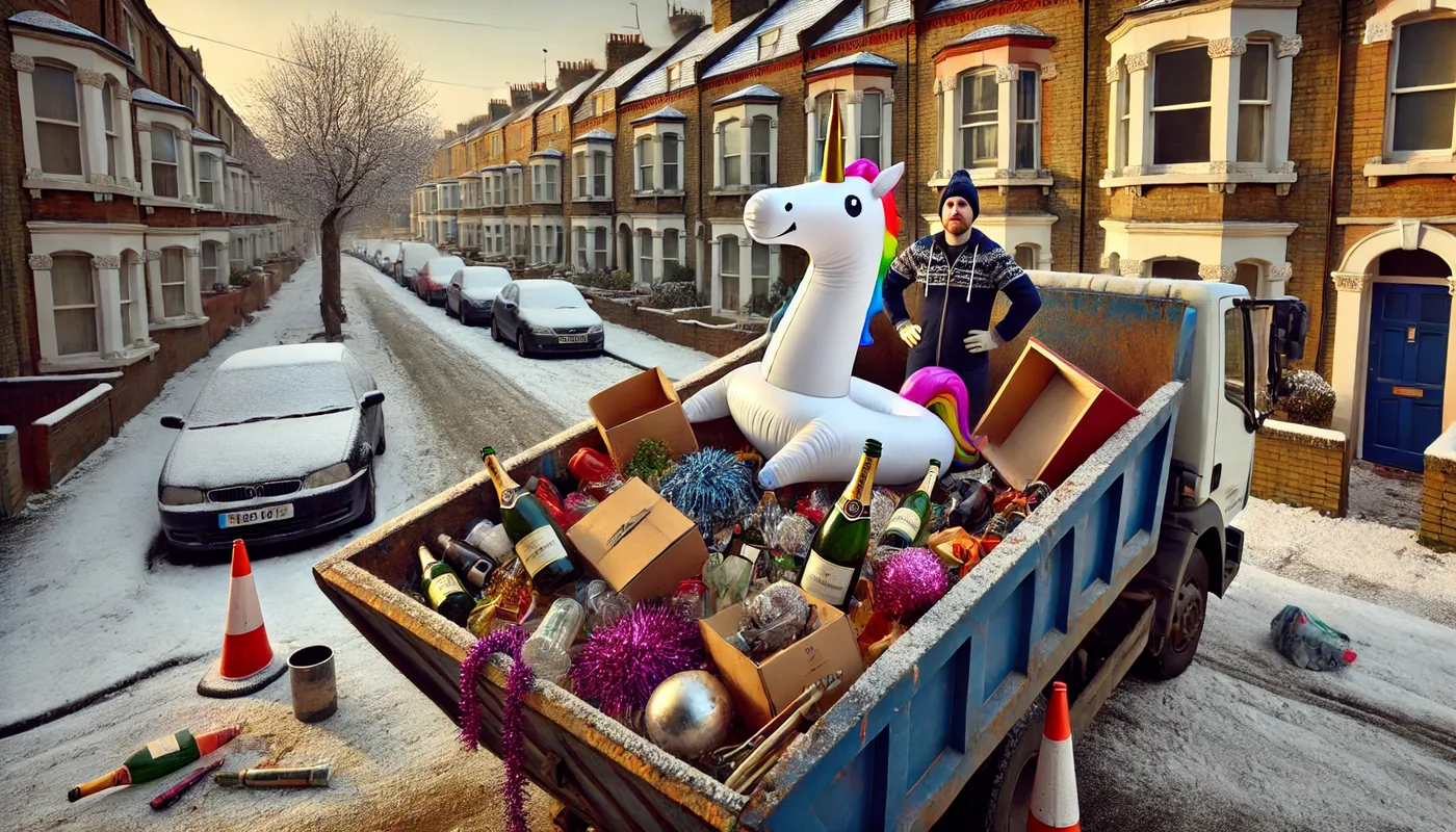 From Party to Cleanup: A Hilarious Skip Hire Story on New Year’s Day