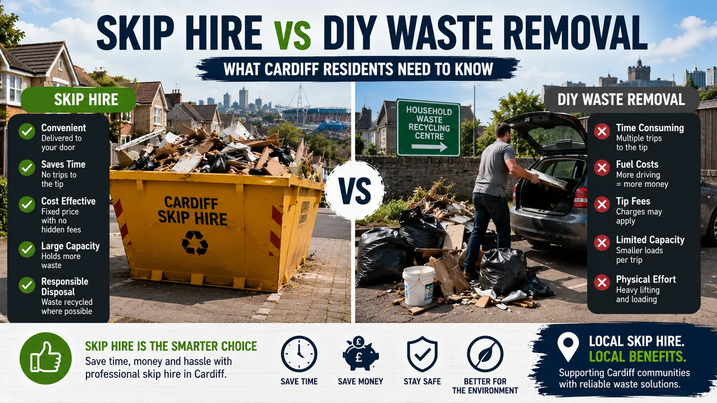 Skip Hire vs DIY Waste Removal: What Cardiff Residents Need to Know