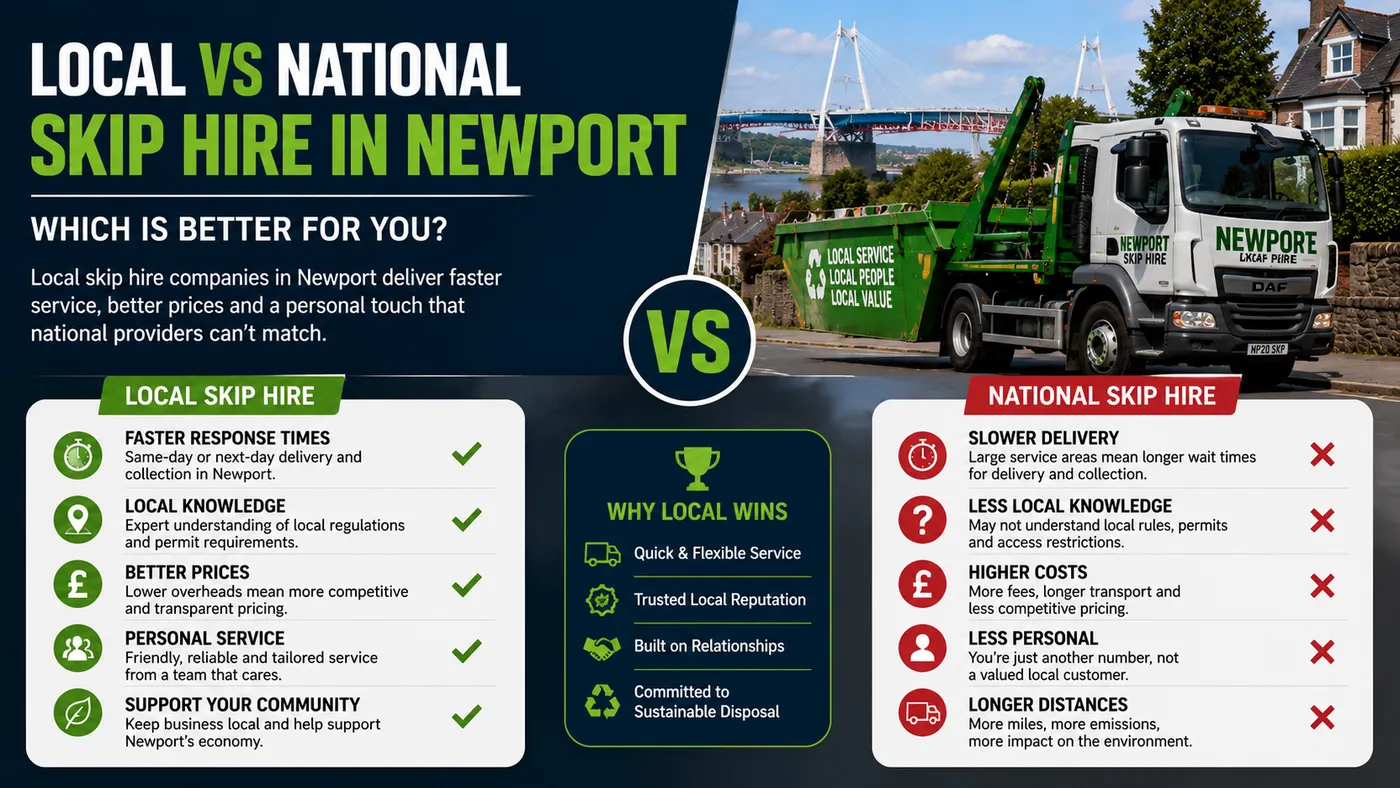 Why Local Skip Hire Companies in Newport Are Outperforming National Providers
