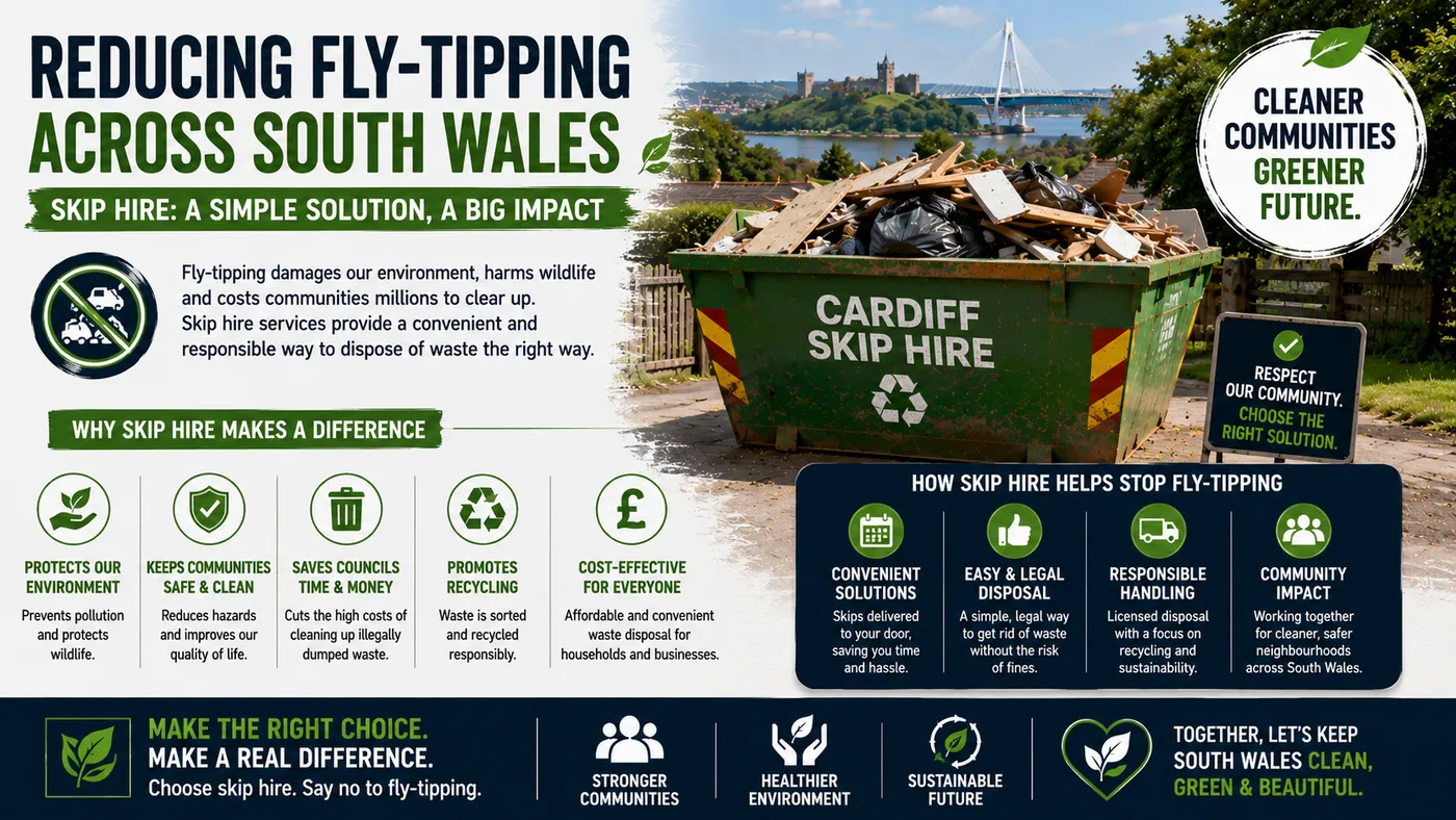 How Skip Hire Services Help Reduce Fly-Tipping Across South Wales Communities