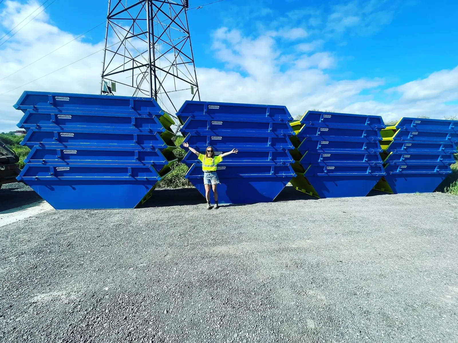 VP Skip Hire skips ready for local delivery
