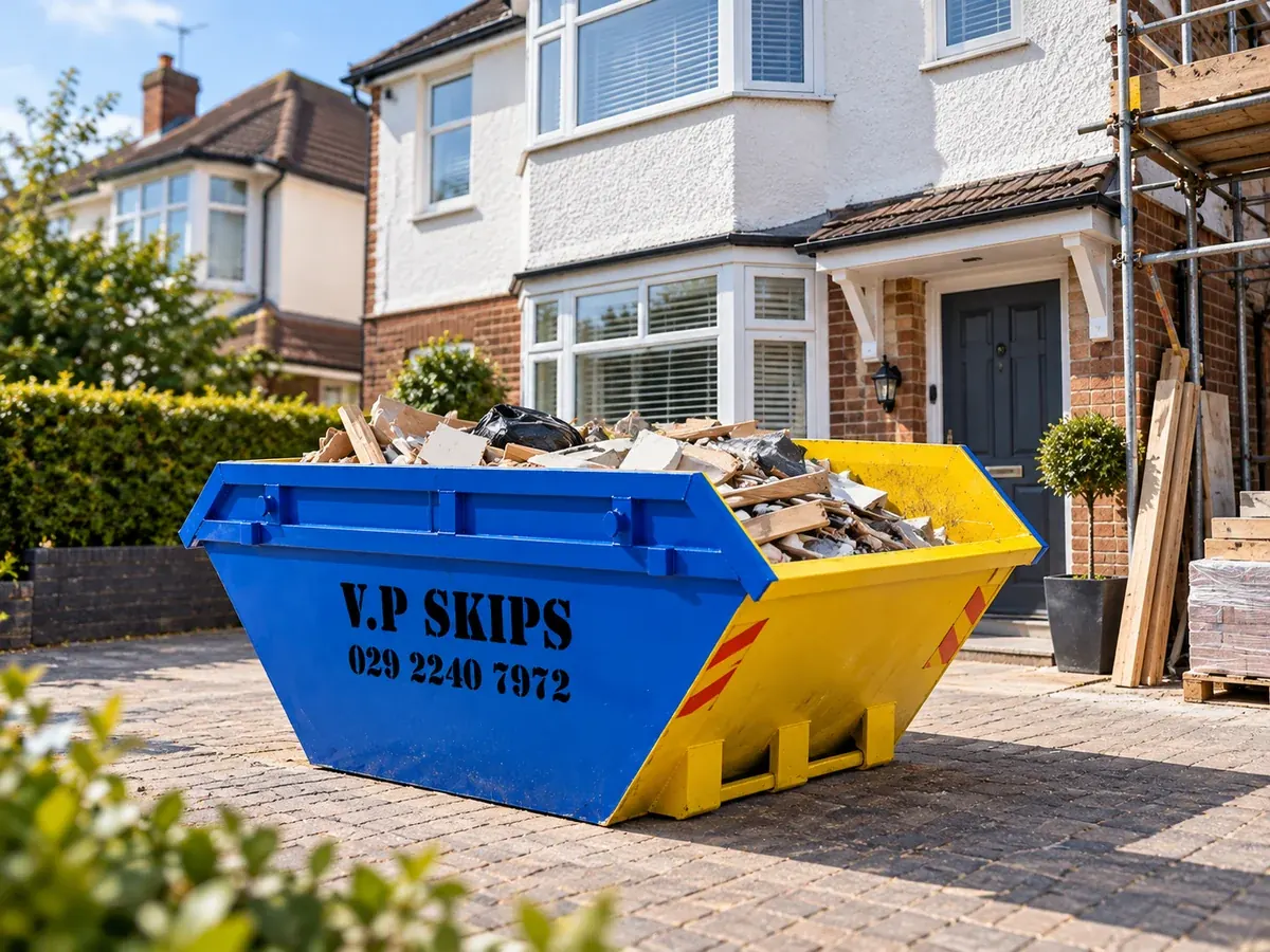 Skip for a home renovation project