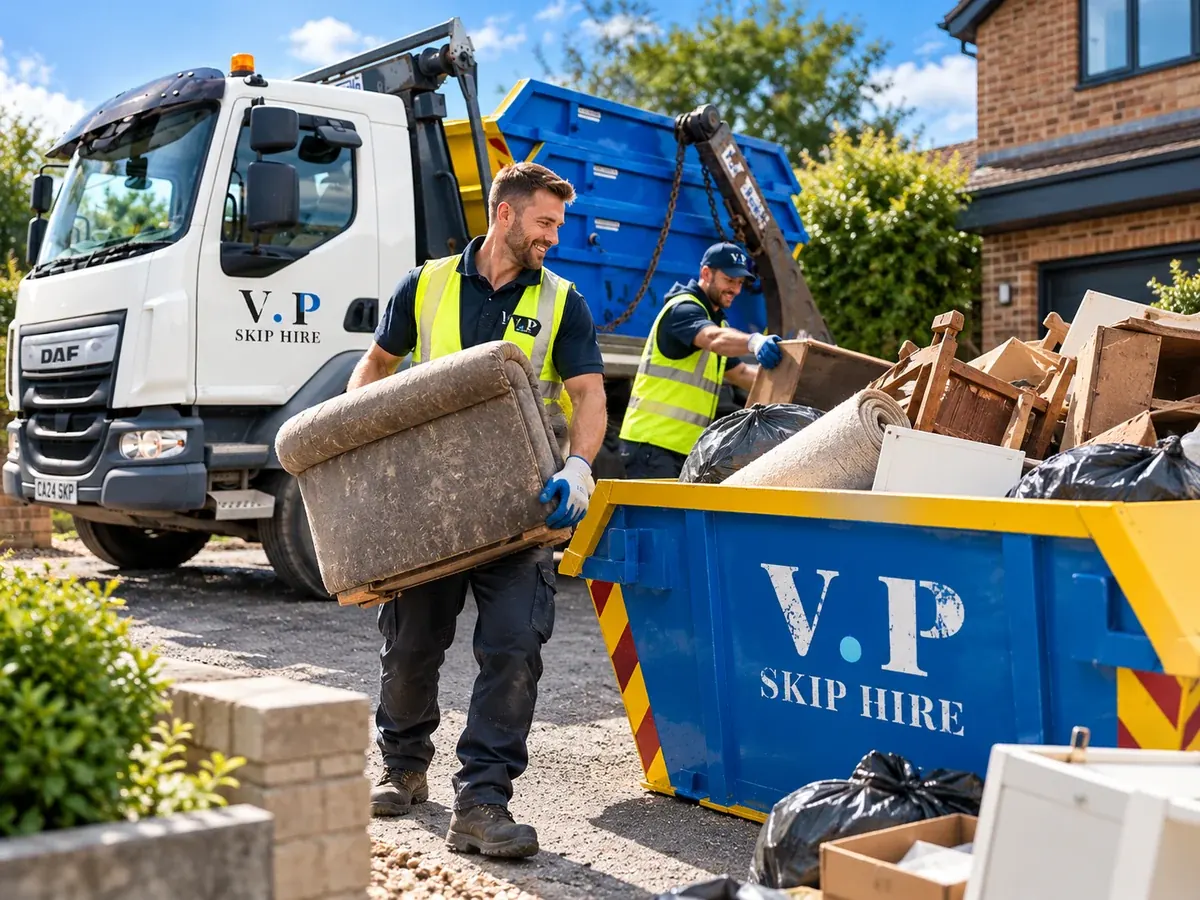 Skip and rubbish removal for house clearance work
